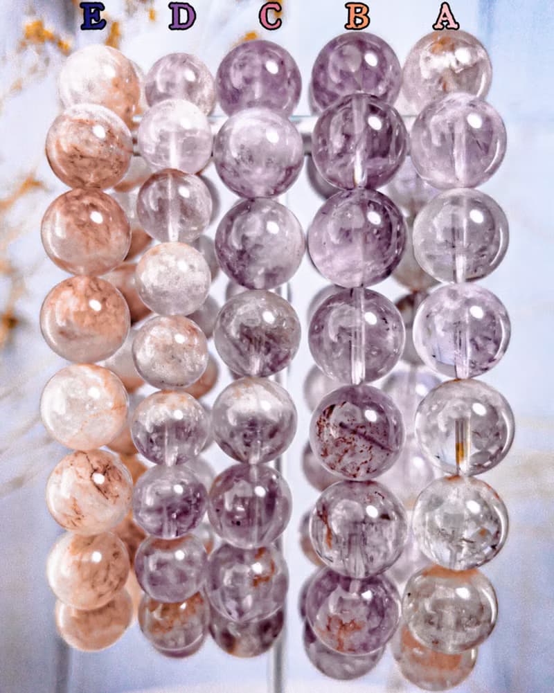 【火焰紫兔毛】半盆 薰衣草紫 兔毛水晶手串手鍊/一物一拍