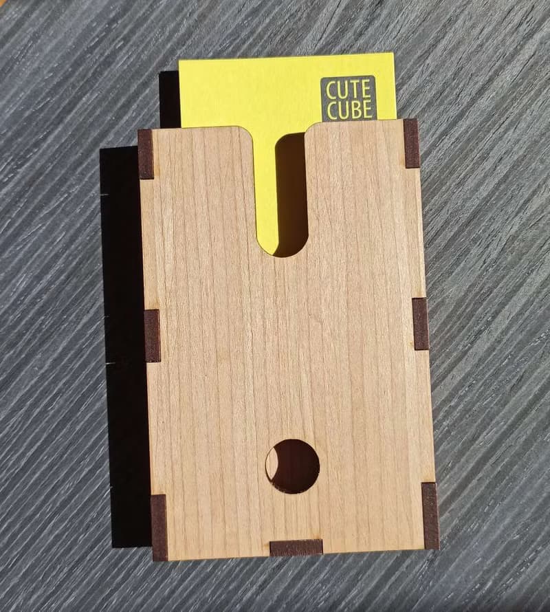 情人節禮物/木紋名片夾-交換禮物 聖誕禮物 文具.父親節禮物