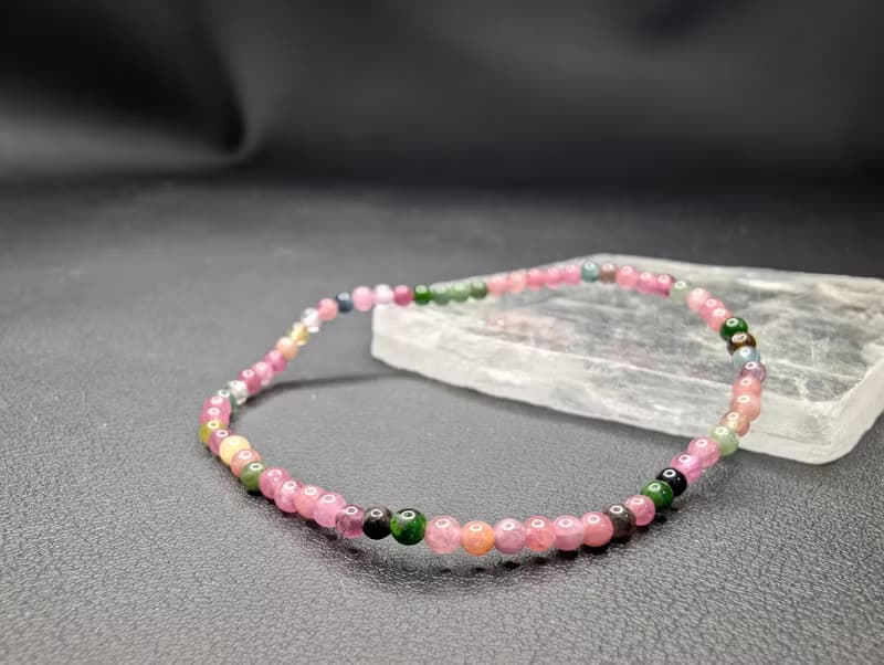 碧璽 Tourmaline 手串 手鍊 天然水晶 水晶手鍊 3mm