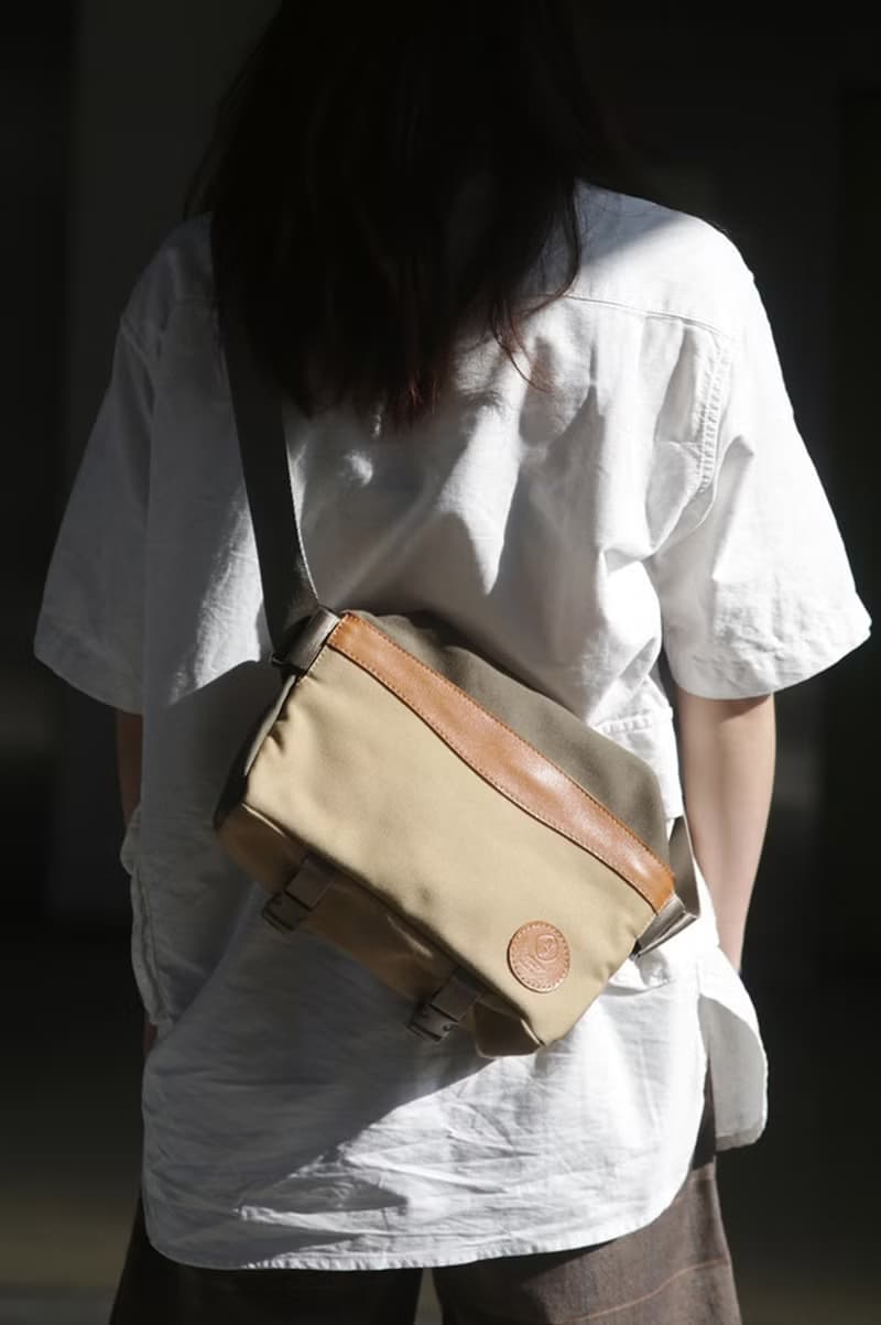 清友制包所 防水帆布復古相機包 腰包 斜挎包 男女胸前包 卡其色