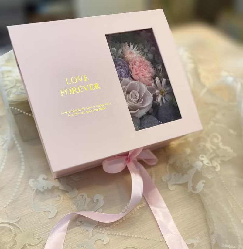 母親節永生花禮盒  有錢花 金沙巧克力 永生玫瑰  情人節 生日禮