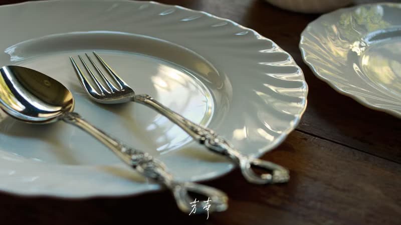 法國製牛奶玻璃餐具