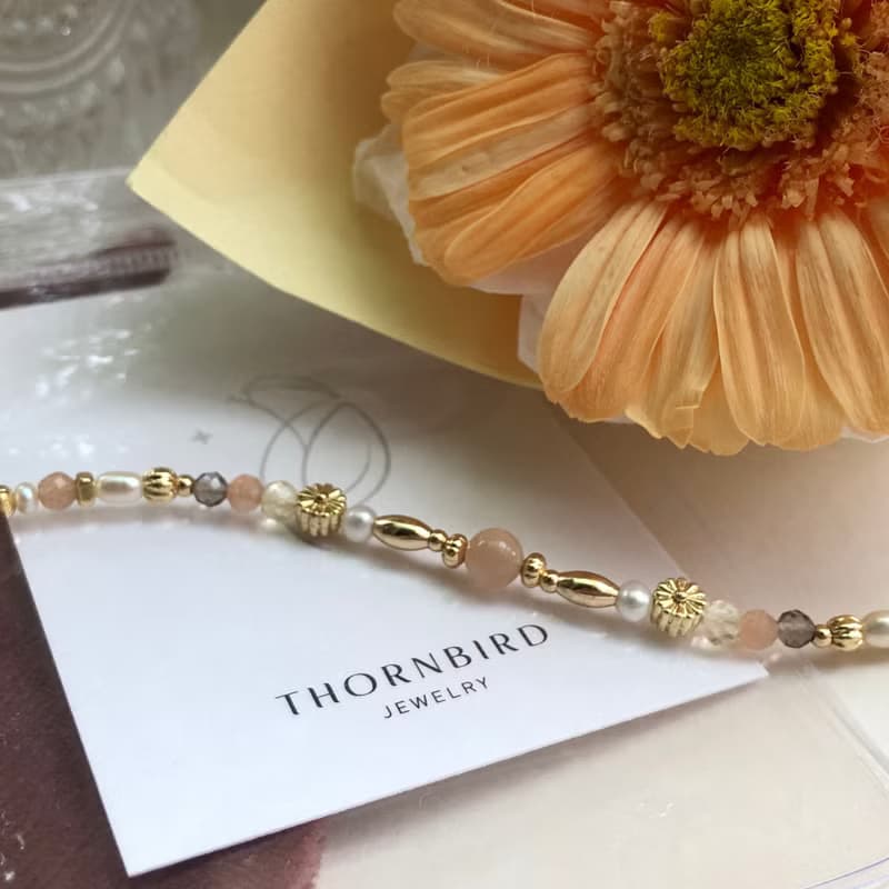 【十月・太陽花】向前一步 | 太陽石黃水晶手鍊 長度可調