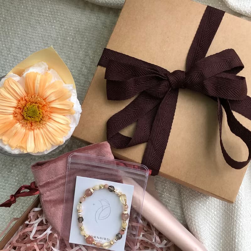 【十月・太陽花】向前一步 | 太陽石黃水晶手鍊 長度可調