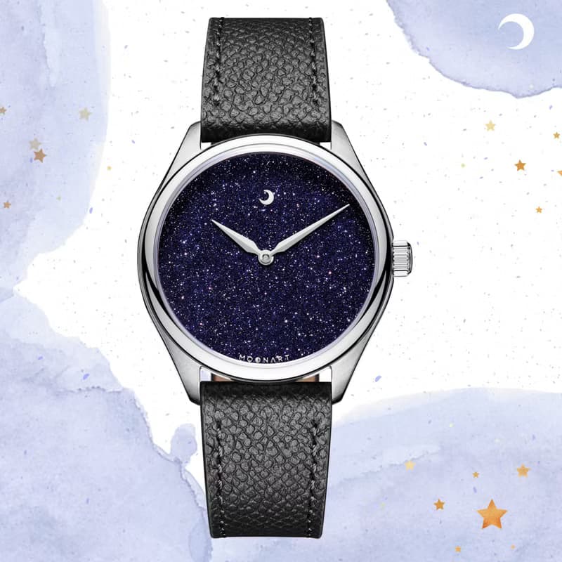 【MOONART】原創手錶 天際系列-星河 藍晶石藝術手錶