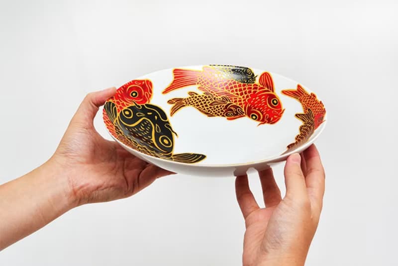 大號扁平碗 - Carp is Dragon in heaven