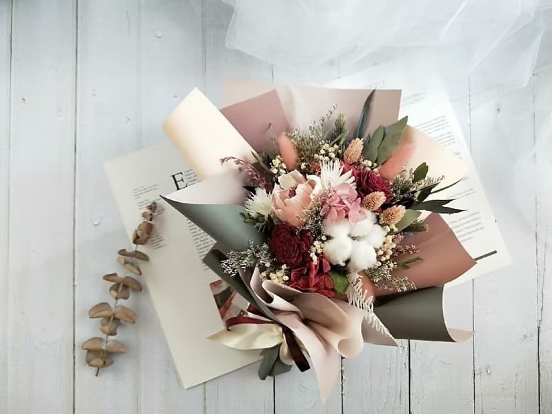 情人節韓式花束 乾燥花束 生日 求婚花束 畢業花束畢業 老師禮物