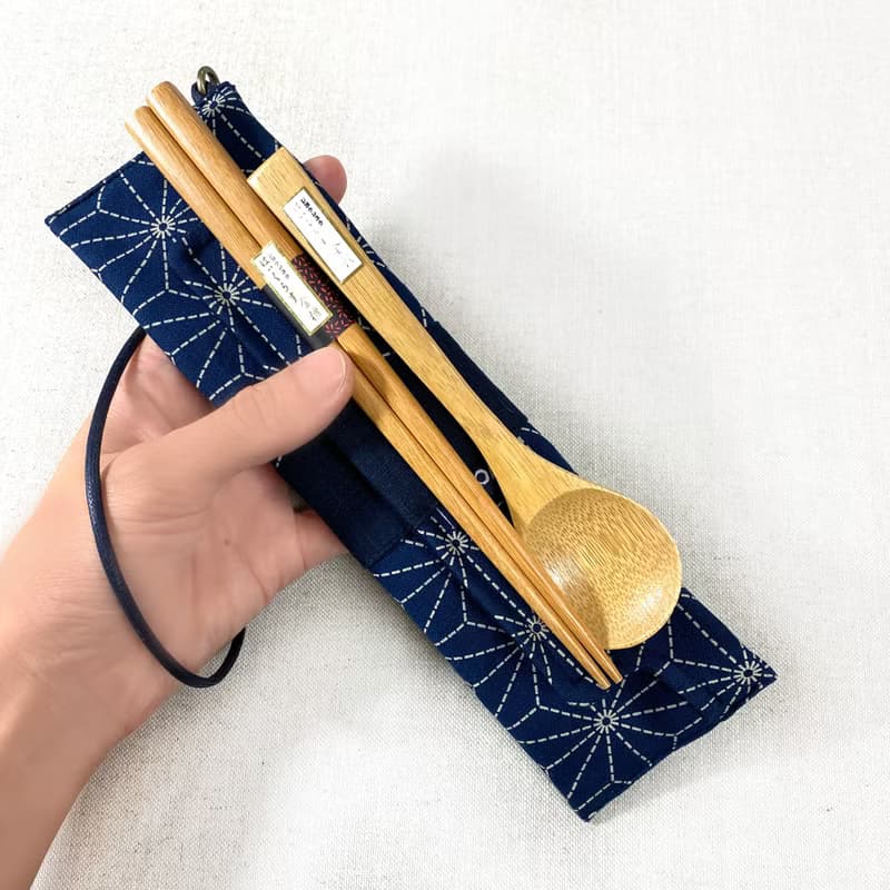 筆袋/筷套 (葉柄) (附木製筷子和湯匙) 接單生產*