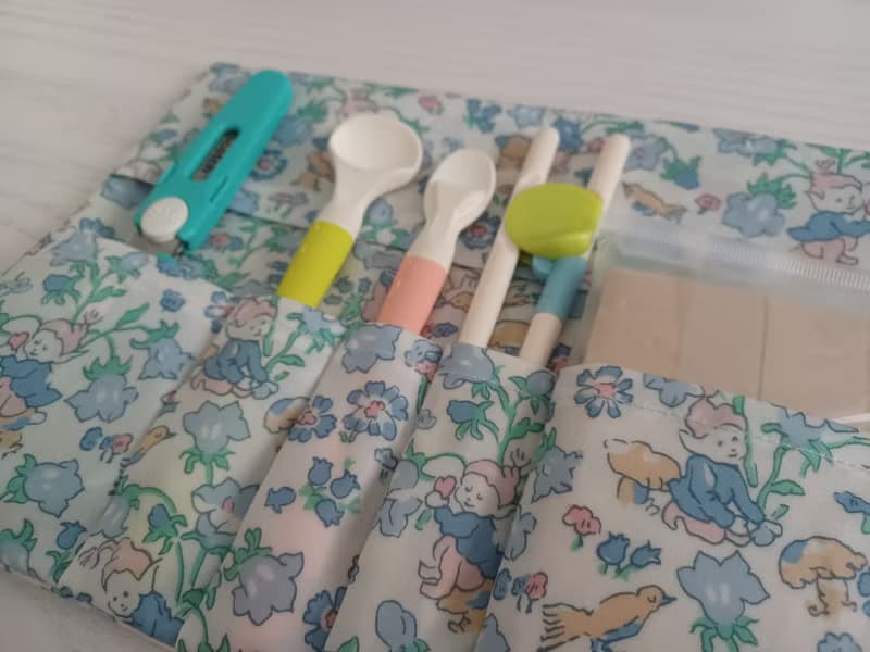 天使/ 英國防水布寶寶食物餐具收納帶