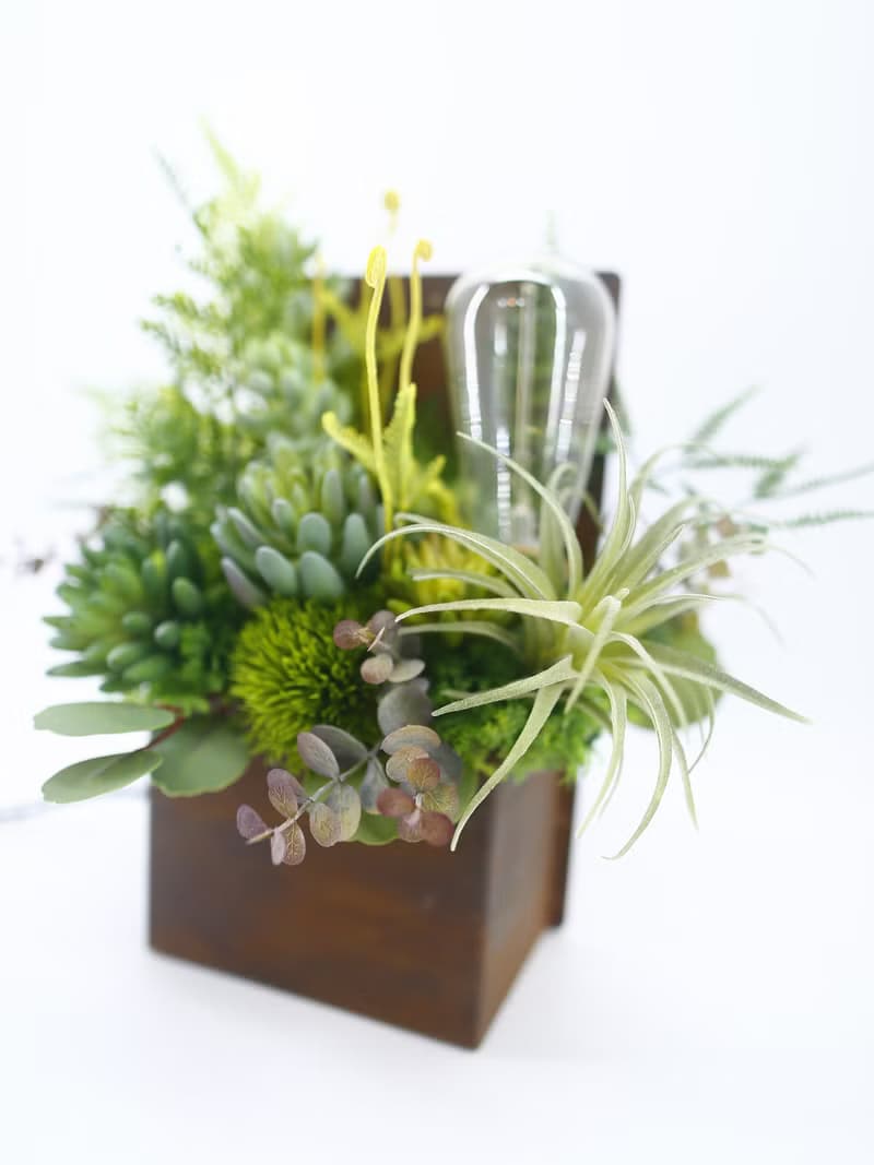 高擬真多肉植物鏽鐵燈 免運專人配送限雙北市 其餘地區需補運費