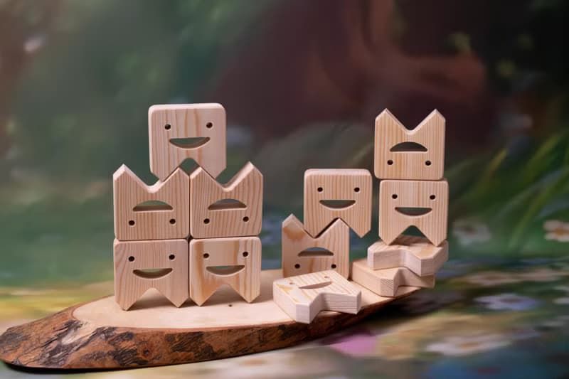 Tooth Blocks Wooden Balance Game, Kids Birthday Gift, Montessori Toy