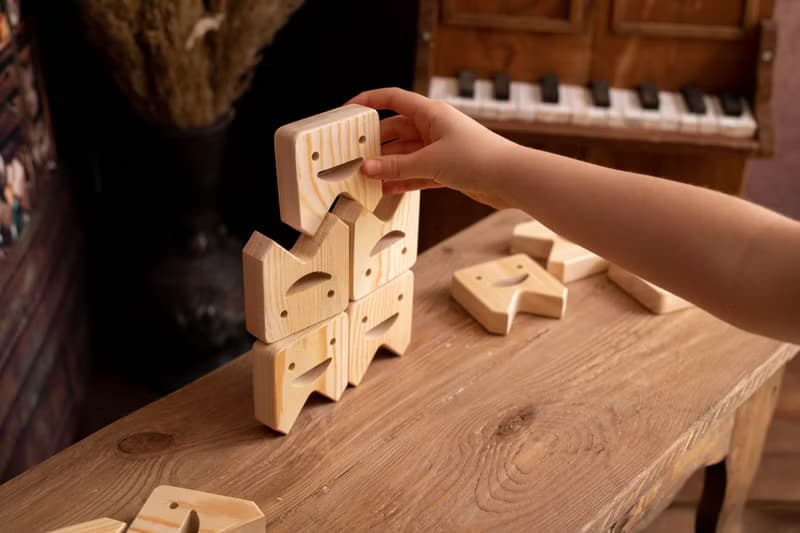 Tooth Blocks Wooden Balance Game, Kids Birthday Gift, Montessori Toy