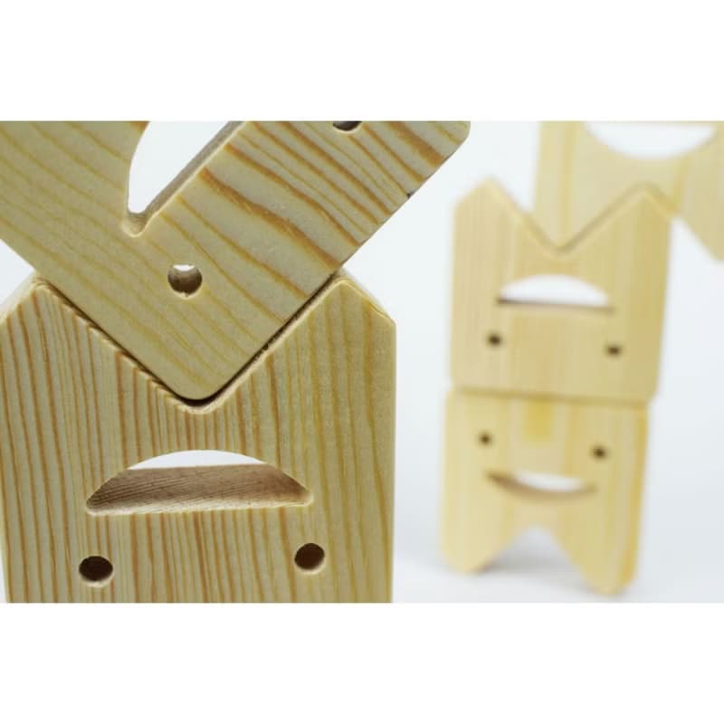 Tooth Blocks Wooden Balance Game, Kids Birthday Gift, Montessori Toy