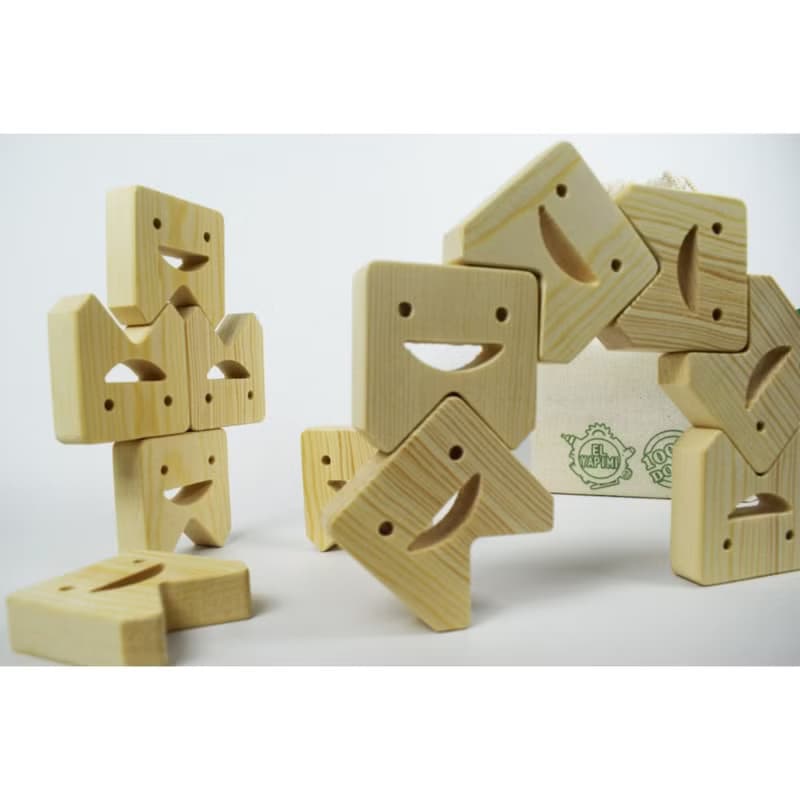 Tooth Blocks Wooden Balance Game, Kids Birthday Gift, Montessori Toy