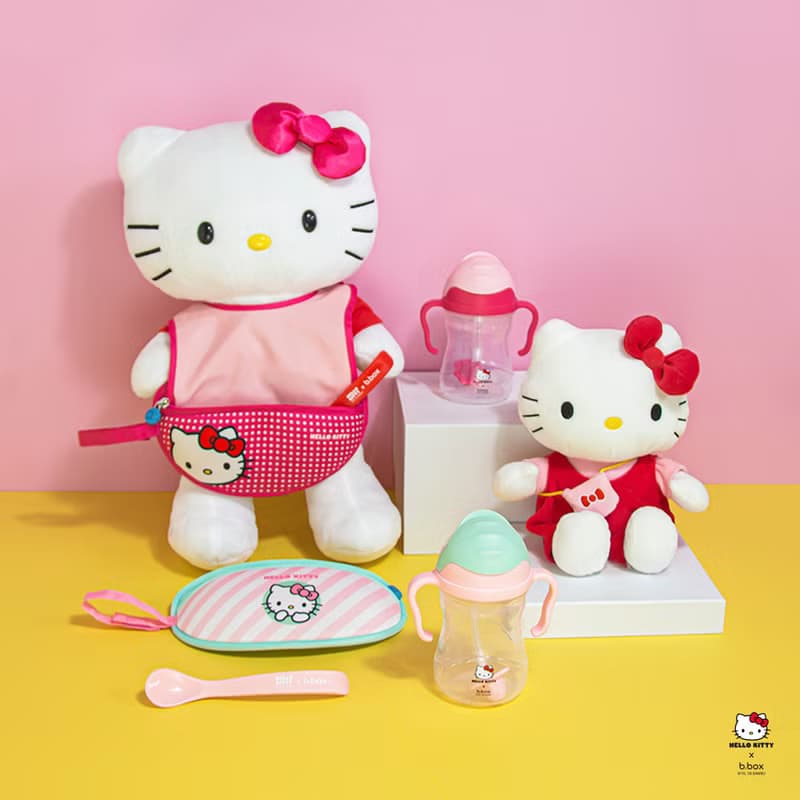 b.box Kitty旅行圍兜袋(桃紅)