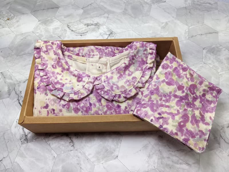 彌月禮物 女童洋裝 長袖洋裝 雙重紗洋裝 日本設計布 90cm