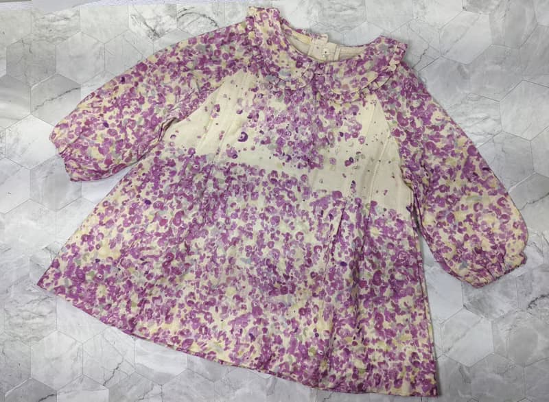 彌月禮物 女童洋裝 長袖洋裝 雙重紗洋裝 日本設計布 90cm