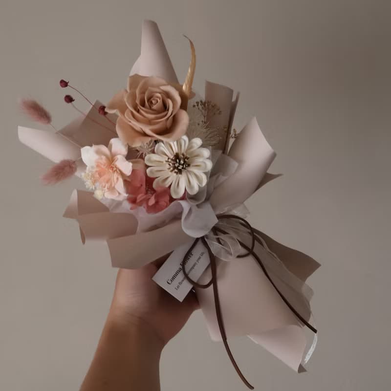 玫瑰永生花束   情人節花束 生日 週年 求婚