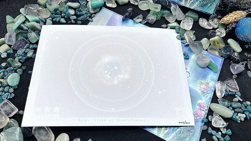 【限量明信片】寶石星座-水瓶座聖誕禮物 交換禮物