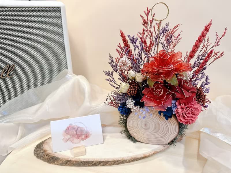 【蕓椛閣花藝手作】開幕送禮長底名片座