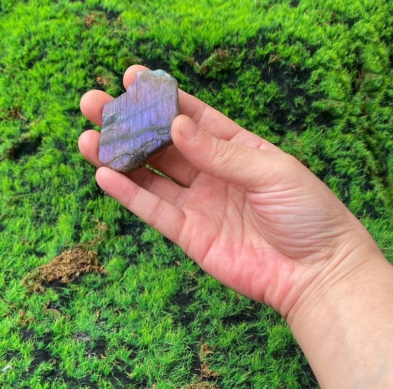 能量擺飾-精選天然幾何紫色拉長石 財運水晶 快速出貨