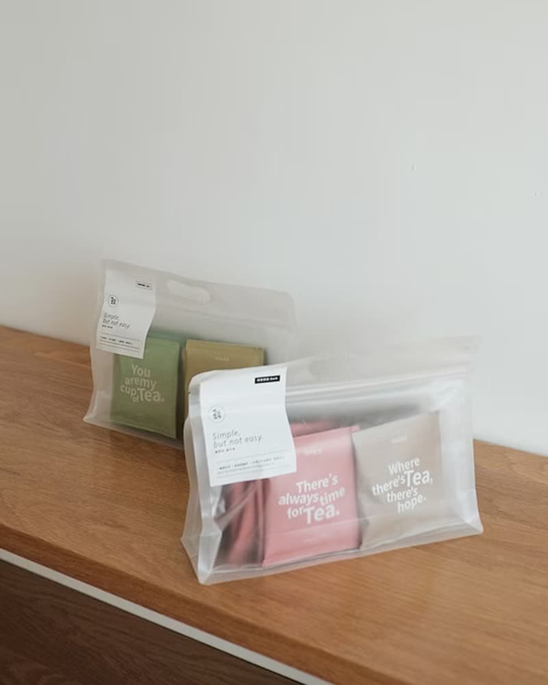 三角茶包禮盒—簡單提袋