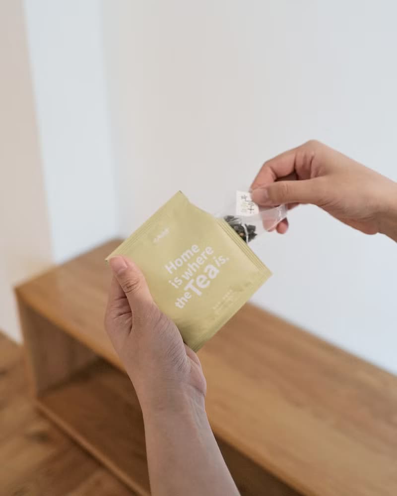 三角茶包禮盒—簡單提袋