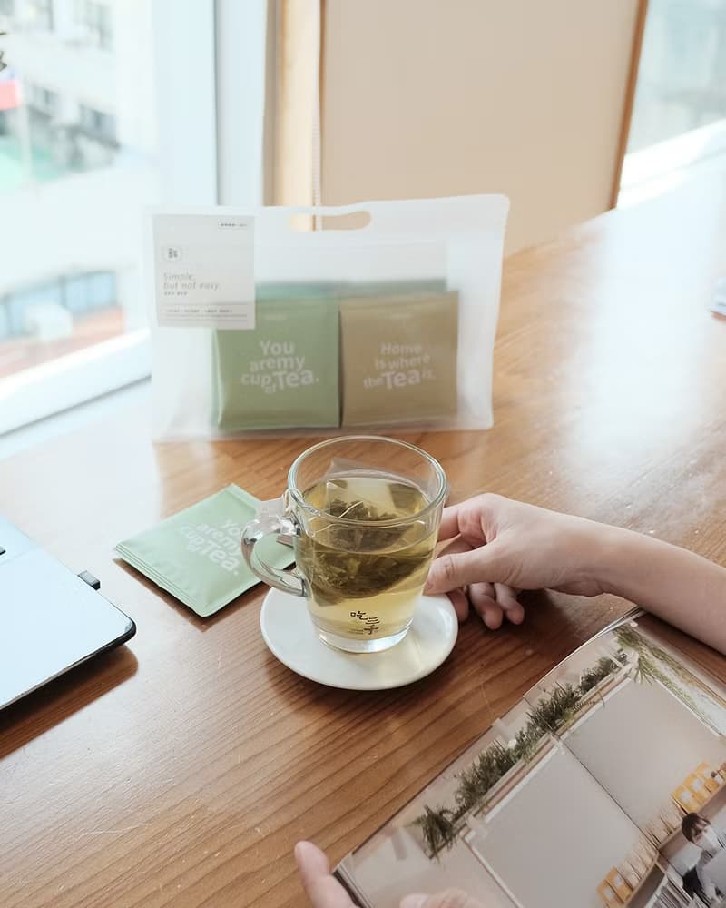 三角茶包禮盒—簡單提袋
