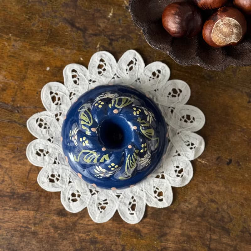 50684-法國阿爾薩斯傳統Kougelhopf蛋糕陶瓷模具