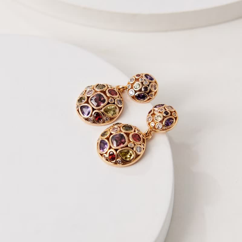Jaipur彩鑽耳環(共2色)