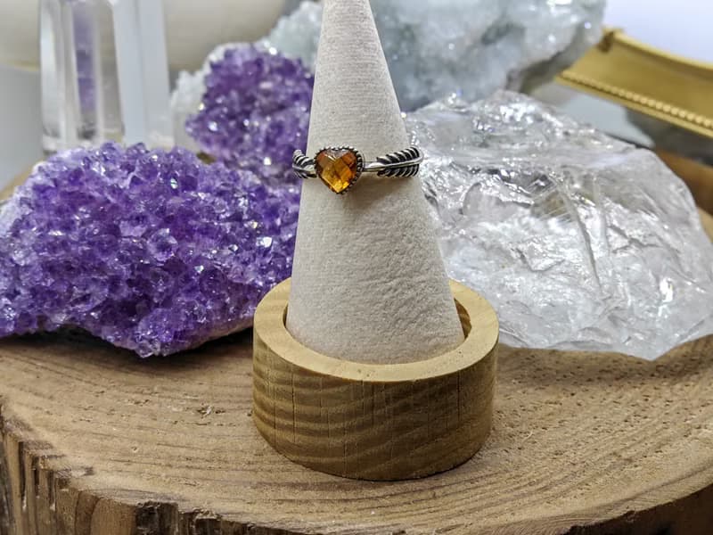黃色系|黃水晶|天然石|水晶戒指