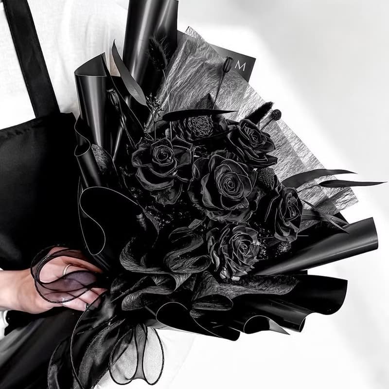 Dark Rose英式黑玫瑰永生花束