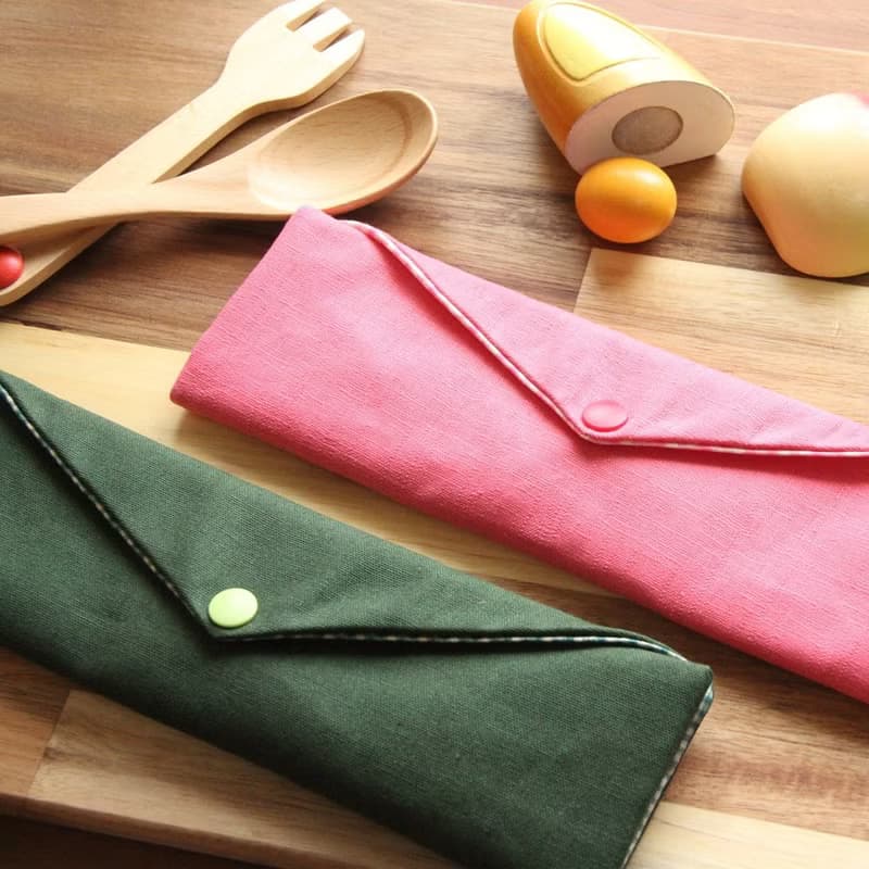 男朋友女朋友環保筷袋 ~ 收納包 .手作餐袋.自我風格.文青