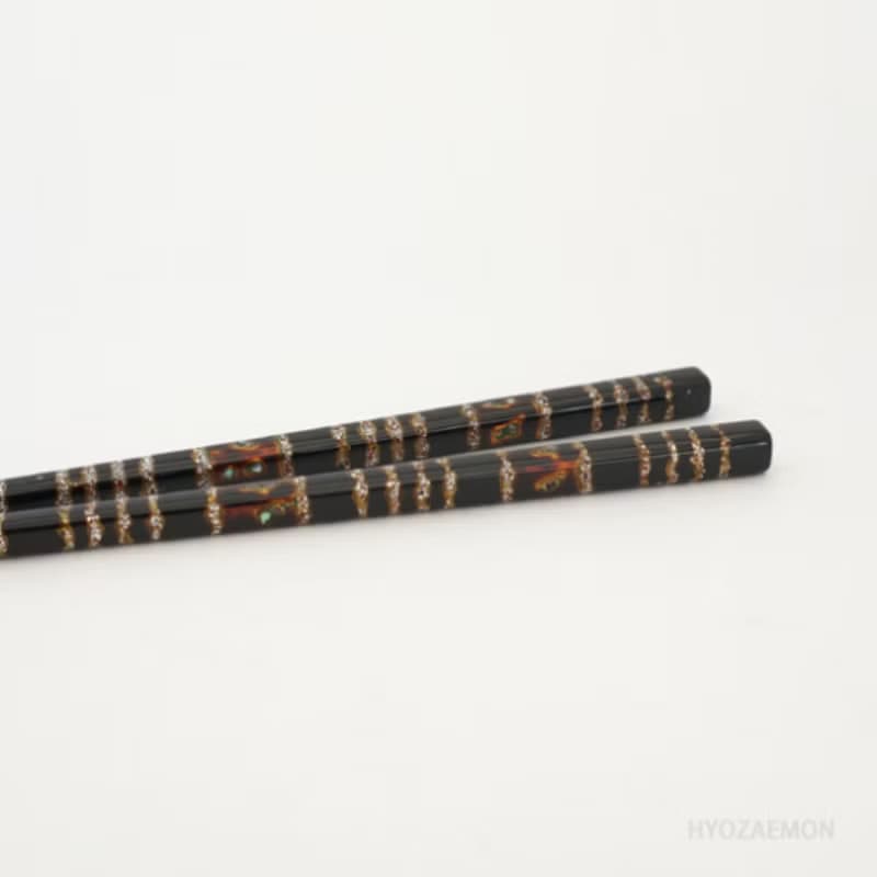 兵左衛門　高級若狭塗箸　波瀬　大　中　桐箱入り