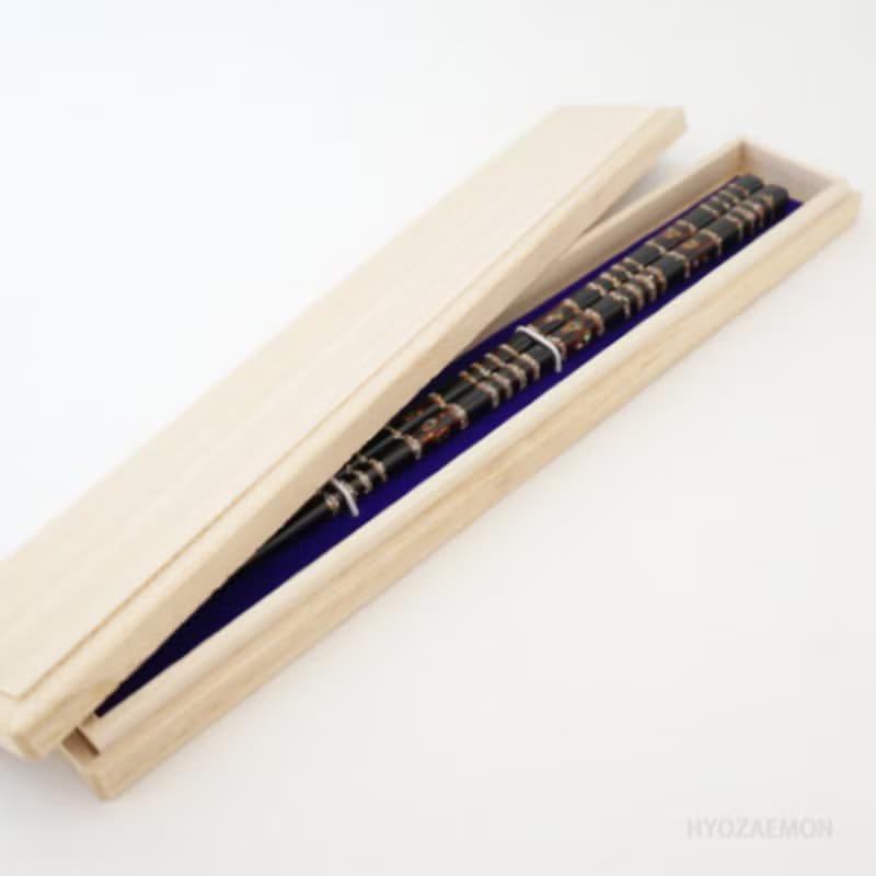 兵左衛門　高級若狭塗箸　波瀬　大　中　桐箱入り