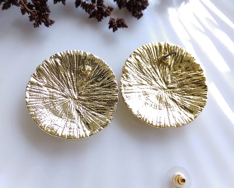 Vintage Jewelry 西洋古董飾品 復古摩登 V 撞色 針式耳環
