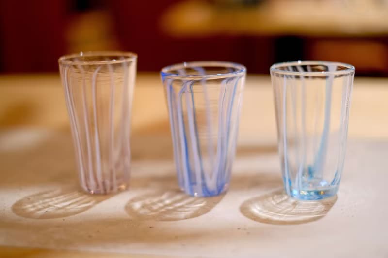 直紋茶酒兩用杯(中) | 玻璃熾造 工坊手作