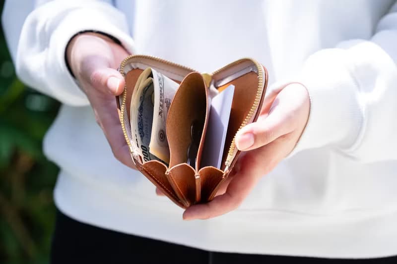 お札入れ ファスナー 財布 ミニ財布 コンパクト 革財布 レザー イタリアンレザー 革