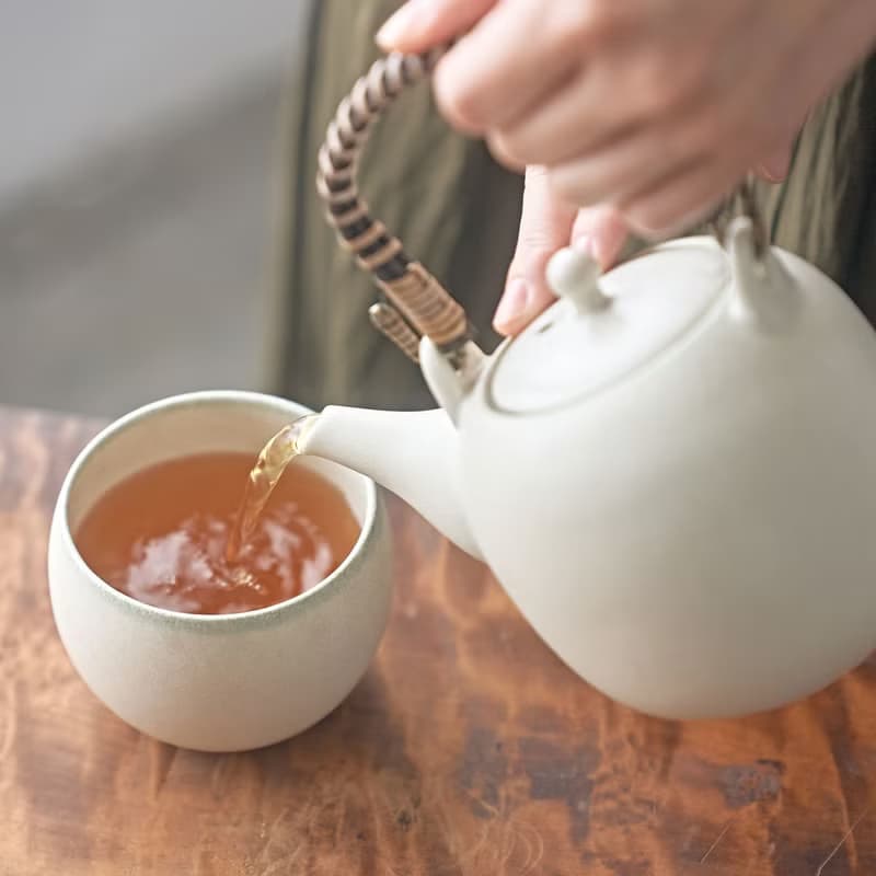 美濃焼　翠　丸碗　月白　teacup|小鉢|お碗