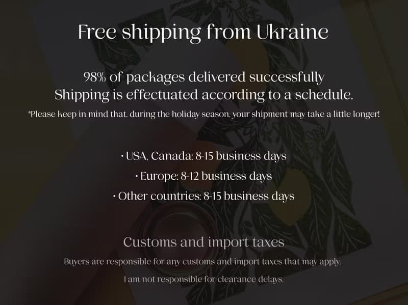 Terracotta Linocut Print Boho Chic Vase Plant Wall Artwork Decor New Home Gift