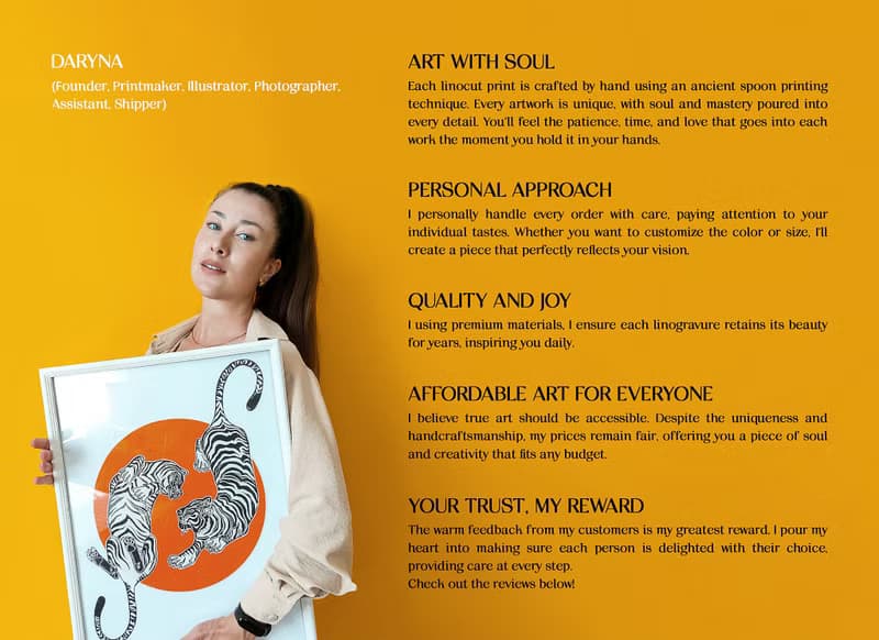 Terracotta Linocut Print Boho Chic Vase Plant Wall Artwork Decor New Home Gift