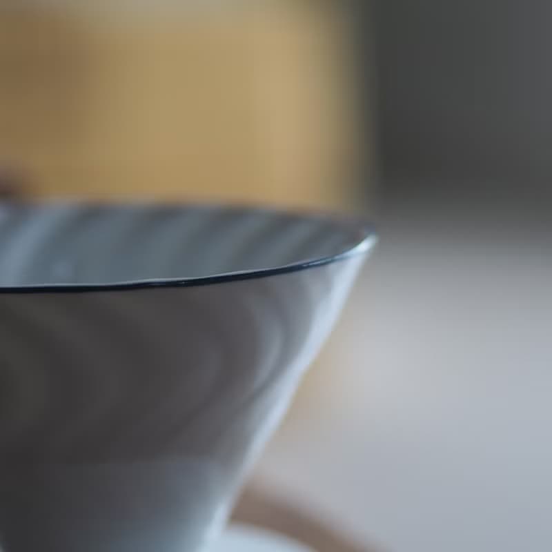 鸚鵡螺 緩流速沈浸 咖啡濾杯 【一青釉】 (1-4杯)