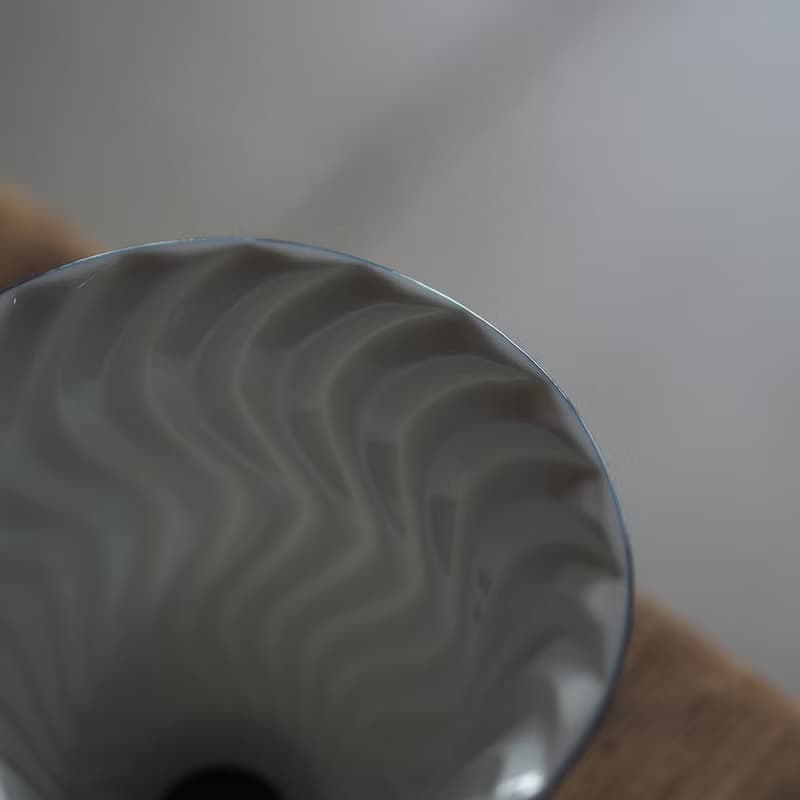 鸚鵡螺 緩流速沈浸 咖啡濾杯 【一青釉】 (1-4杯)