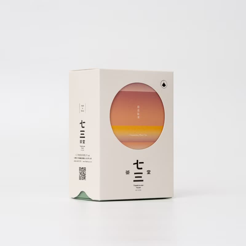 七三茶堂 立體茶包丨桂花紅茶 8單入–精裝盒
