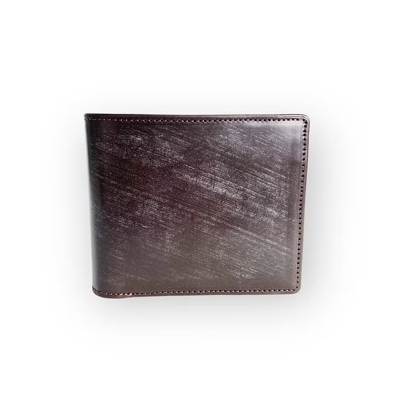 番外編Basicウォレット  ブライドルレザーD.brown×国内産仔牛革Brown