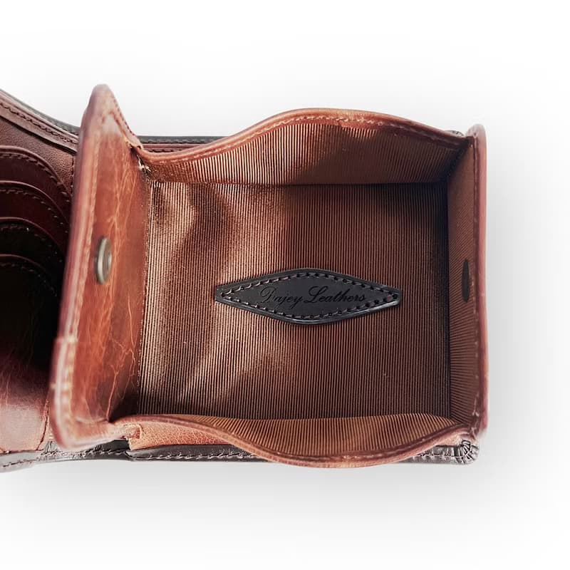 番外編Basicウォレット  ブライドルレザーD.brown×国内産仔牛革Brown