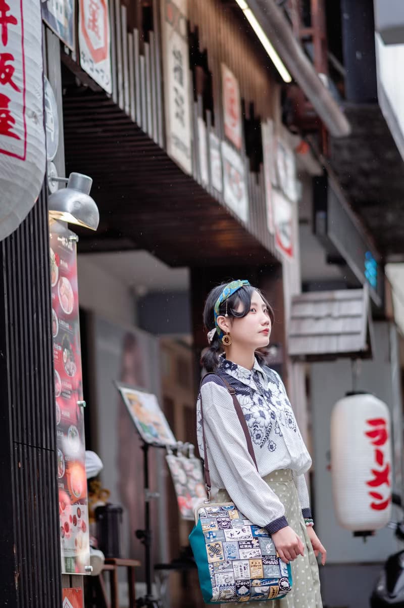 【昭和時代-藍】吐司口金包/後背包/側背包/斜背包