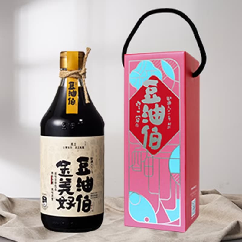 【豆油伯】金美好無添加糖釀造醬油500ml(禮盒)/送禮自用皆宜