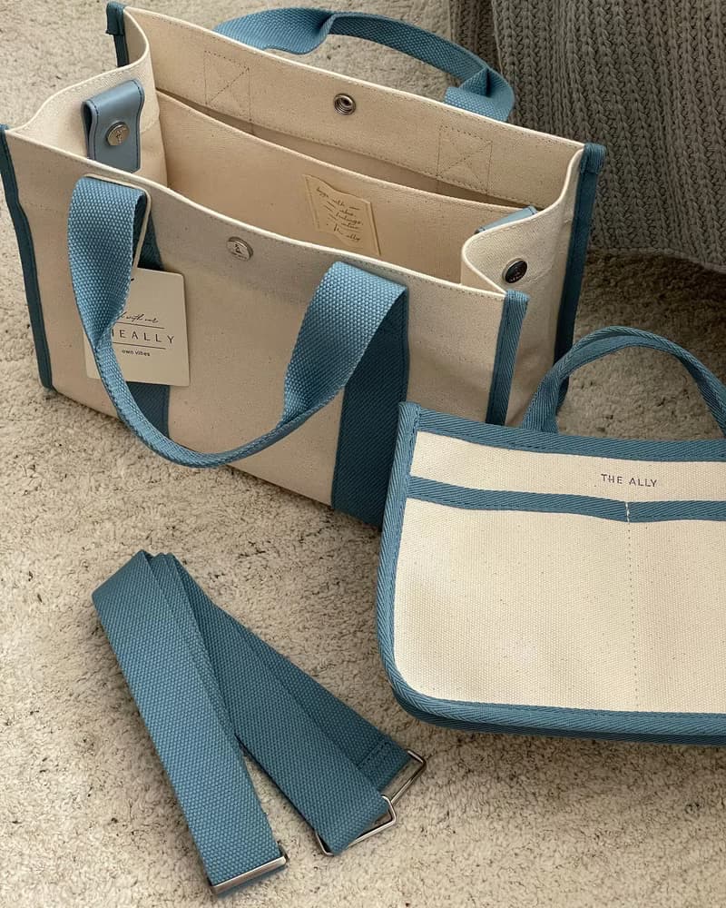 韓國 The Ally | LUNA BAG (附內袋)| 藍色 | 手袋 單肩包