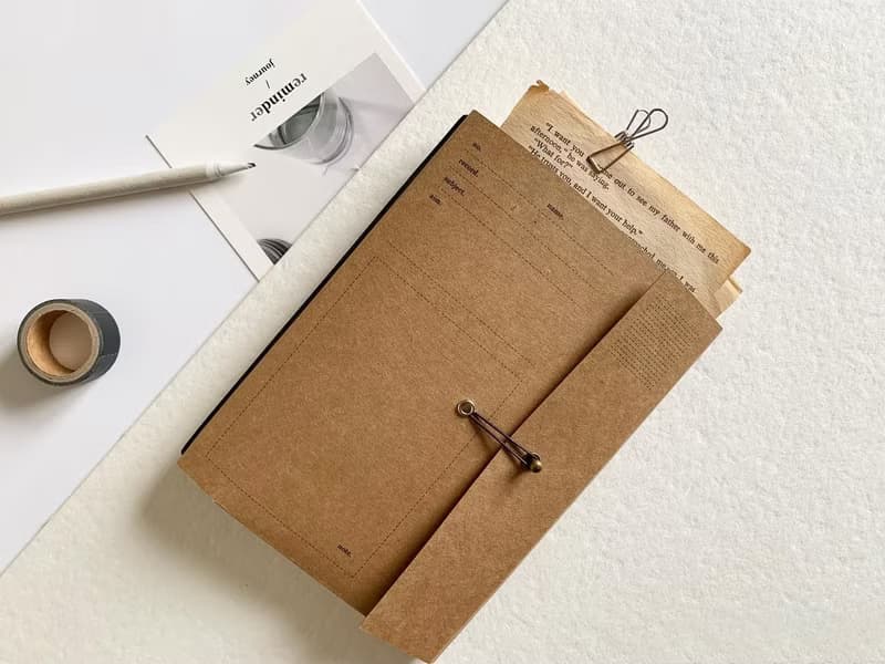 Paper File ver.1 | Refillable Notebook System (Kraft Cover + 2 Inserts)